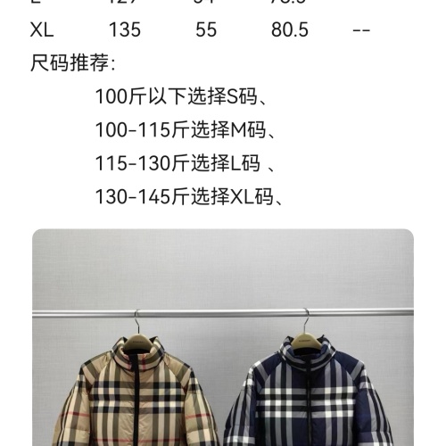 Cheap Burberry Down Feather Coat Long Sleeved For Women #1234336 Replica Wholesale [$192.00 USD] [ITEM#1234336] on Replica Burberry Down Feather Coat