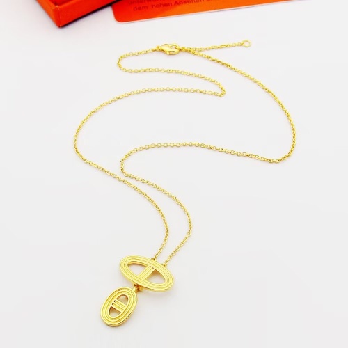 Cheap Hermes Necklaces #1234396 Replica Wholesale [$25.00 USD] [ITEM#1234396] on Replica Hermes Necklaces