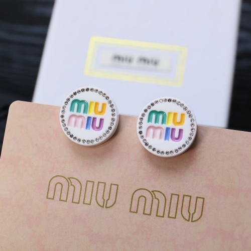 Cheap MIU MIU Earrings For Women #1234692 Replica Wholesale [$27.00 USD] [ITEM#1234692] on Replica MIU MIU Earrings