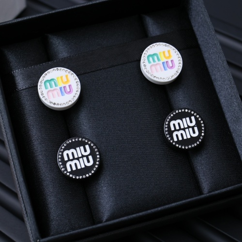 Cheap MIU MIU Earrings For Women #1234692 Replica Wholesale [$27.00 USD] [ITEM#1234692] on Replica MIU MIU Earrings