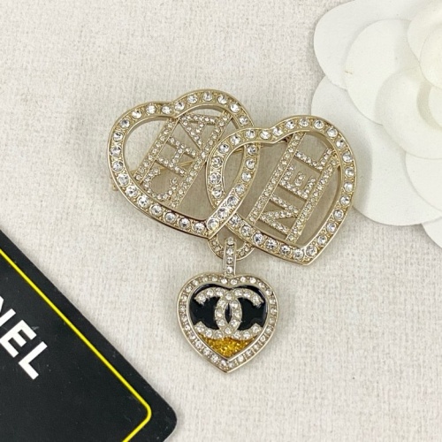 Cheap Chanel Brooches For Women #1234794 Replica Wholesale [$38.00 USD] [ITEM#1234794] on Replica Chanel Brooches