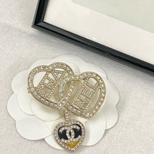 Cheap Chanel Brooches For Women #1234794 Replica Wholesale [$38.00 USD] [ITEM#1234794] on Replica Chanel Brooches