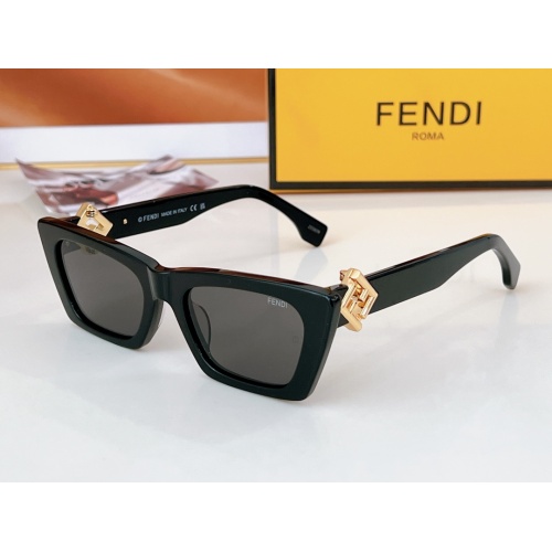 Cheap Fendi AAA Quality Sunglasses #1235285 Replica Wholesale [$64.00 USD] [ITEM#1235285] on Replica Fendi AAA Quality Sunglasses