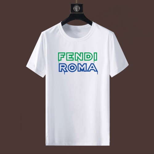 Cheap Fendi T-Shirts Short Sleeved For Unisex #1235290 Replica Wholesale [$25.00 USD] [ITEM#1235290] on Replica Fendi T-Shirts