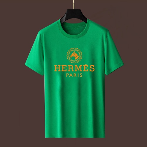 Cheap Hermes T-Shirts Short Sleeved For Unisex #1235301 Replica Wholesale [$25.00 USD] [ITEM#1235301] on Replica Hermes T-Shirts