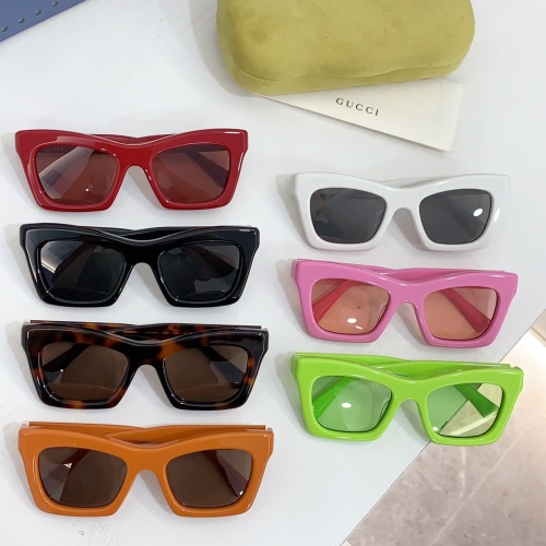 Cheap Gucci AAA Quality Sunglasses #1235362 Replica Wholesale [$60.00 USD] [ITEM#1235362] on Replica Gucci AAA Quality Sunglasses