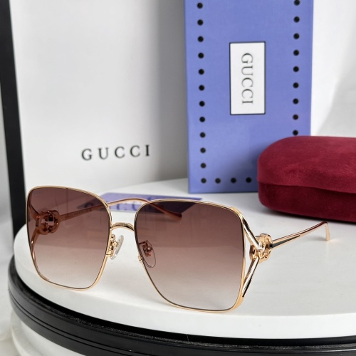 Cheap Gucci AAA Quality Sunglasses #1235386 Replica Wholesale [$64.00 USD] [ITEM#1235386] on Replica Gucci AAA Quality Sunglasses