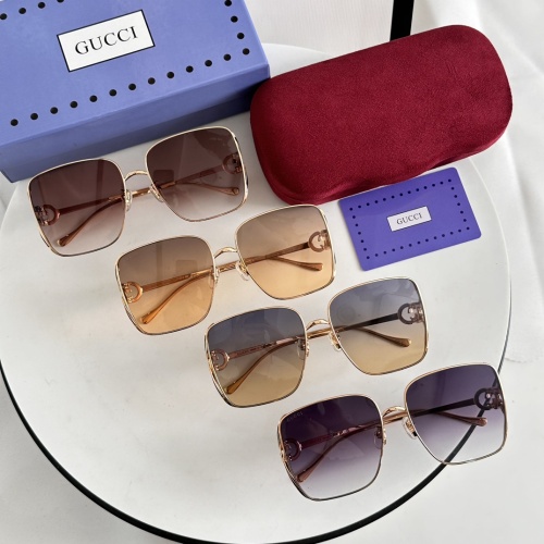 Cheap Gucci AAA Quality Sunglasses #1235387 Replica Wholesale [$64.00 USD] [ITEM#1235387] on Replica Gucci AAA Quality Sunglasses