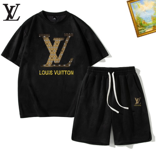 Cheap Louis Vuitton LV Tracksuits Short Sleeved For Men #1235400 Replica Wholesale [$48.00 USD] [ITEM#1235400] on Replica Louis Vuitton LV Tracksuits