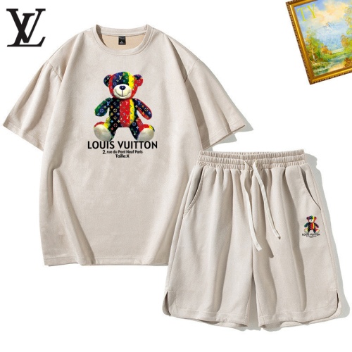 Cheap Louis Vuitton LV Tracksuits Short Sleeved For Men #1235401 Replica Wholesale [$48.00 USD] [ITEM#1235401] on Replica Louis Vuitton LV Tracksuits