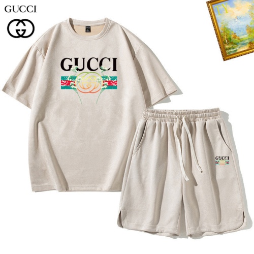 Cheap Gucci Tracksuits Short Sleeved For Men #1235407 Replica Wholesale [$48.00 USD] [ITEM#1235407] on Replica Gucci Tracksuits