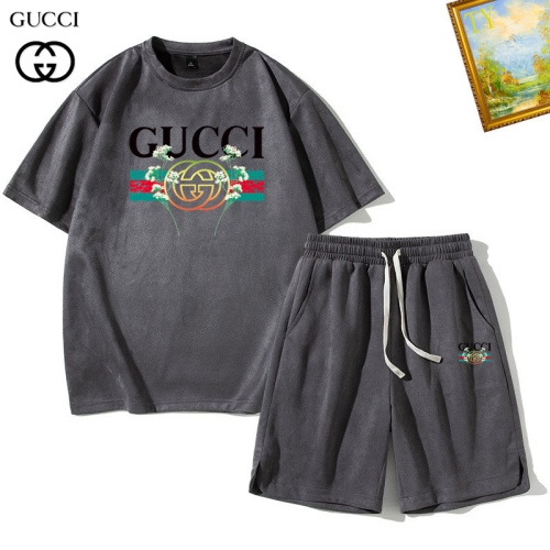 Cheap Gucci Tracksuits Short Sleeved For Men #1235408 Replica Wholesale [$48.00 USD] [ITEM#1235408] on Replica 