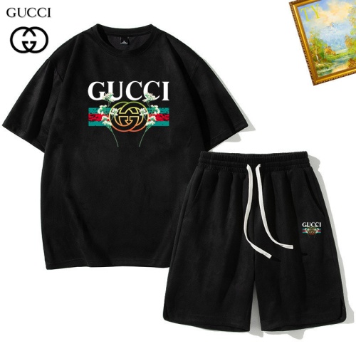 Cheap Gucci Tracksuits Short Sleeved For Men #1235409 Replica Wholesale [$48.00 USD] [ITEM#1235409] on Replica Gucci Tracksuits