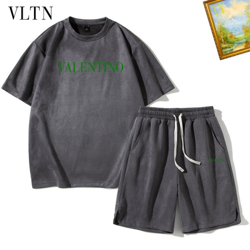 Cheap Valentino Tracksuits Short Sleeved For Men #1235417 Replica Wholesale [$48.00 USD] [ITEM#1235417] on Replica Valentino Tracksuits