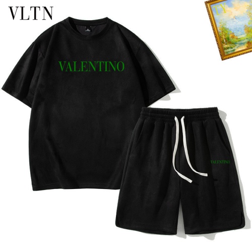 Cheap Valentino Tracksuits Short Sleeved For Men #1235418 Replica Wholesale [$48.00 USD] [ITEM#1235418] on Replica Valentino Tracksuits