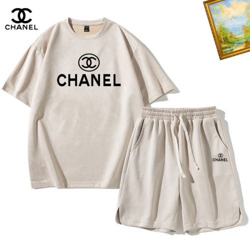 Cheap Chanel Tracksuits Short Sleeved For Men #1235422 Replica Wholesale [$48.00 USD] [ITEM#1235422] on Replica Chanel Tracksuits