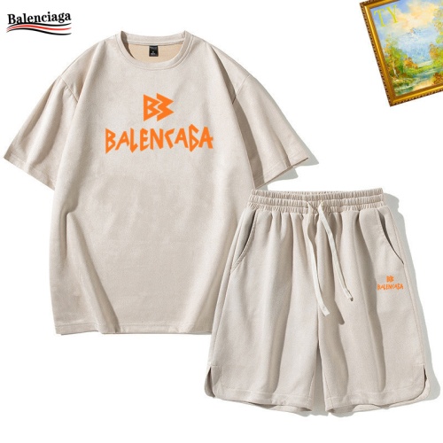 Cheap Balenciaga Fashion Tracksuits Short Sleeved For Men #1235446 Replica Wholesale [$48.00 USD] [ITEM#1235446] on Replica Balenciaga Fashion Tracksuits