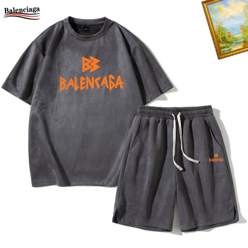 Cheap Balenciaga Fashion Tracksuits Short Sleeved For Men #1235451 Replica Wholesale [$48.00 USD] [ITEM#1235451] on Replica Balenciaga Fashion Tracksuits