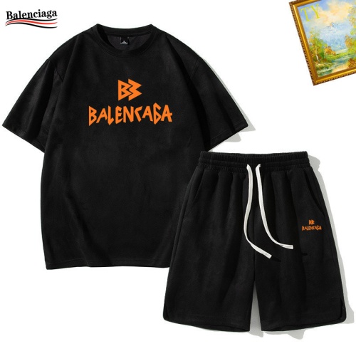 Cheap Balenciaga Fashion Tracksuits Short Sleeved For Men #1235452 Replica Wholesale [$48.00 USD] [ITEM#1235452] on Replica Balenciaga Fashion Tracksuits