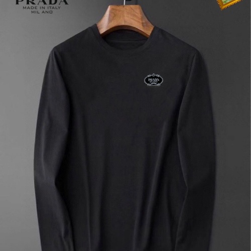 Cheap Prada T-Shirts Long Sleeved For Unisex #1235505 Replica Wholesale [$34.00 USD] [ITEM#1235505] on Replica Prada T-Shirts