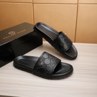 Cheap Philipp Plein PP Slippers For Men #1226304 Replica Wholesale [$52.00 USD] [ITEM#1226304] on Replica Philipp Plein PP Slippers