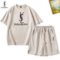 Cheap Yves Saint Laurent YSL Tracksuits Short Sleeved For Men #1235357 Replica Wholesale [$48.00 USD] [ITEM#1235357] on Replica Yves Saint Laurent YSL Tracksuits