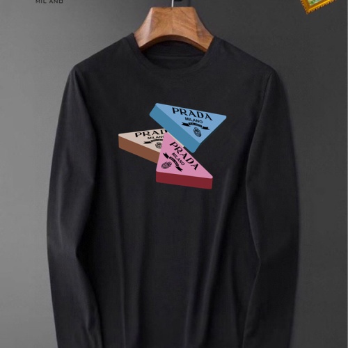 Cheap Prada T-Shirts Long Sleeved For Unisex #1235557 Replica Wholesale [$34.00 USD] [ITEM#1235557] on Replica Prada T-Shirts