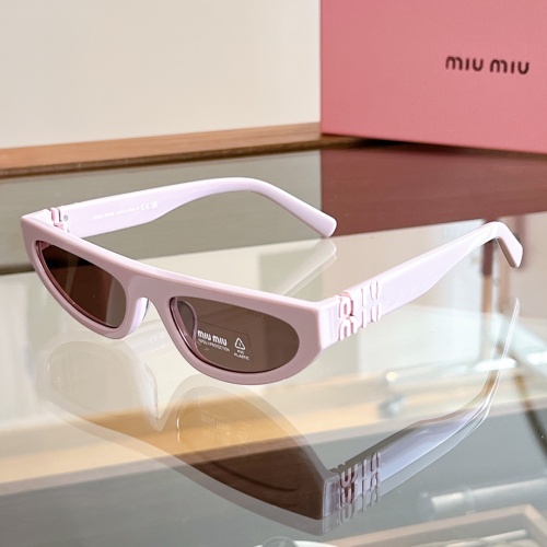 Cheap MIU MIU AAA Quality Sunglasses #1235647 Replica Wholesale [$64.00 USD] [ITEM#1235647] on Replica MIU MIU AAA Sunglasses