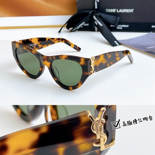 Cheap Yves Saint Laurent YSL AAA Quality Sunglasses #1235857 Replica Wholesale [$60.00 USD] [ITEM#1235857] on Replica Yves Saint Laurent YSL AAA Quality Sunglasses