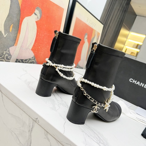 Cheap Chanel Boots For Women #1236179 Replica Wholesale [$125.00 USD] [ITEM#1236179] on Replica Chanel Boots