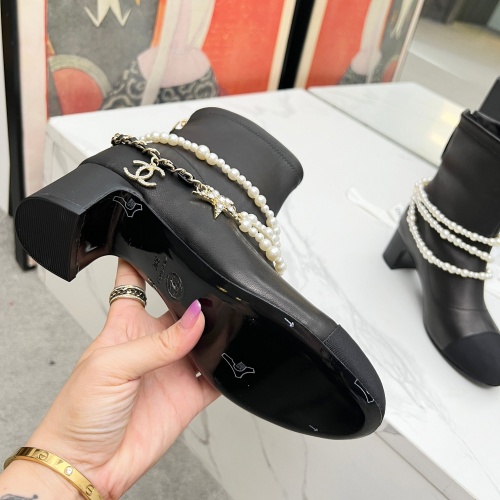 Cheap Chanel Boots For Women #1236179 Replica Wholesale [$125.00 USD] [ITEM#1236179] on Replica Chanel Boots