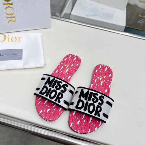 Cheap Christian Dior Slippers For Women #1236181 Replica Wholesale [$76.00 USD] [ITEM#1236181] on Replica Christian Dior Slippers