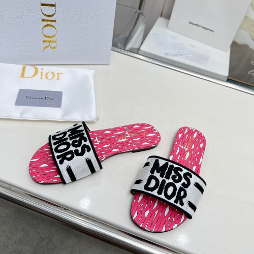 Cheap Christian Dior Slippers For Women #1236181 Replica Wholesale [$76.00 USD] [ITEM#1236181] on Replica Christian Dior Slippers