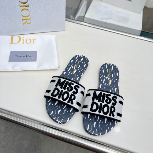 Cheap Christian Dior Slippers For Women #1236182 Replica Wholesale [$76.00 USD] [ITEM#1236182] on Replica Christian Dior Slippers