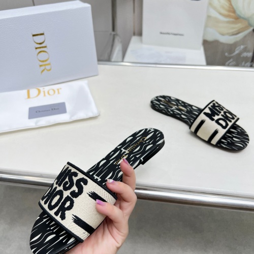 Cheap Christian Dior Slippers For Women #1236183 Replica Wholesale [$76.00 USD] [ITEM#1236183] on Replica Christian Dior Slippers