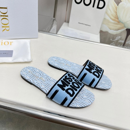 Cheap Christian Dior Slippers For Women #1236185 Replica Wholesale [$76.00 USD] [ITEM#1236185] on Replica Christian Dior Slippers