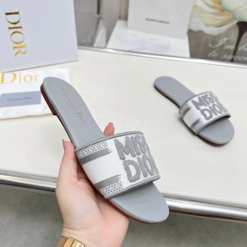 Cheap Christian Dior Slippers For Women #1236190 Replica Wholesale [$76.00 USD] [ITEM#1236190] on Replica Christian Dior Slippers