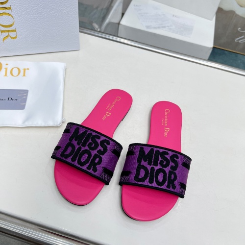 Cheap Christian Dior Slippers For Women #1236198 Replica Wholesale [$76.00 USD] [ITEM#1236198] on Replica Christian Dior Slippers