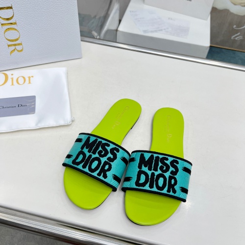 Cheap Christian Dior Slippers For Women #1236202 Replica Wholesale [$76.00 USD] [ITEM#1236202] on Replica Christian Dior Slippers