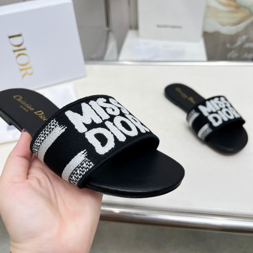 Cheap Christian Dior Slippers For Women #1236205 Replica Wholesale [$76.00 USD] [ITEM#1236205] on Replica Christian Dior Slippers