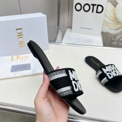 Cheap Christian Dior Slippers For Women #1236205 Replica Wholesale [$76.00 USD] [ITEM#1236205] on Replica Christian Dior Slippers