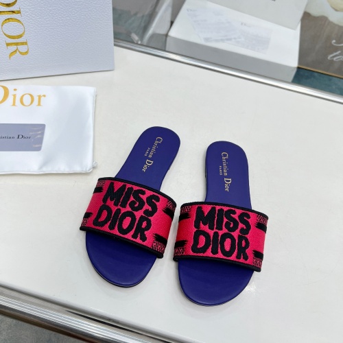 Cheap Christian Dior Slippers For Women #1236239 Replica Wholesale [$76.00 USD] [ITEM#1236239] on Replica Christian Dior Slippers