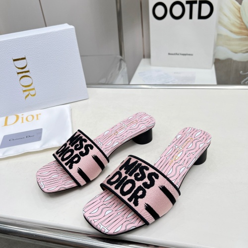 Cheap Christian Dior Slippers For Women #1236247 Replica Wholesale [$82.00 USD] [ITEM#1236247] on Replica Christian Dior Slippers