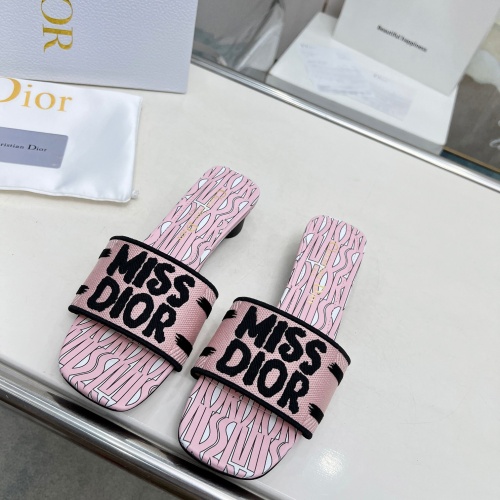 Cheap Christian Dior Slippers For Women #1236247 Replica Wholesale [$82.00 USD] [ITEM#1236247] on Replica Christian Dior Slippers