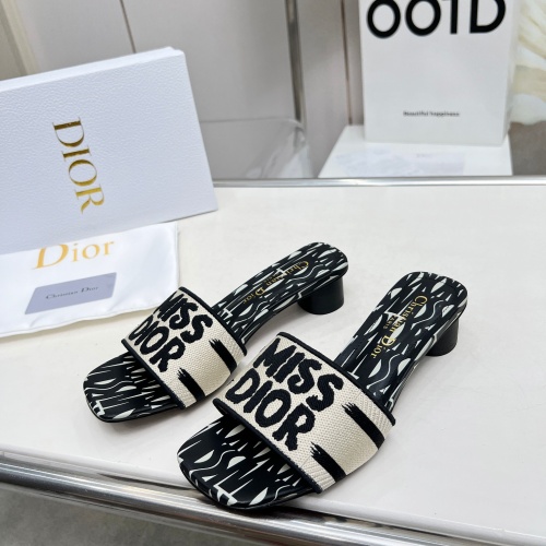 Cheap Christian Dior Slippers For Women #1236249 Replica Wholesale [$82.00 USD] [ITEM#1236249] on Replica Christian Dior Slippers