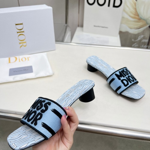 Cheap Christian Dior Slippers For Women #1236250 Replica Wholesale [$82.00 USD] [ITEM#1236250] on Replica Christian Dior Slippers