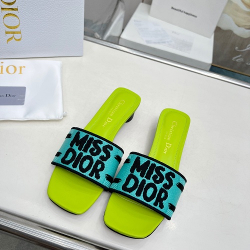 Cheap Christian Dior Slippers For Women #1236251 Replica Wholesale [$82.00 USD] [ITEM#1236251] on Replica Christian Dior Slippers