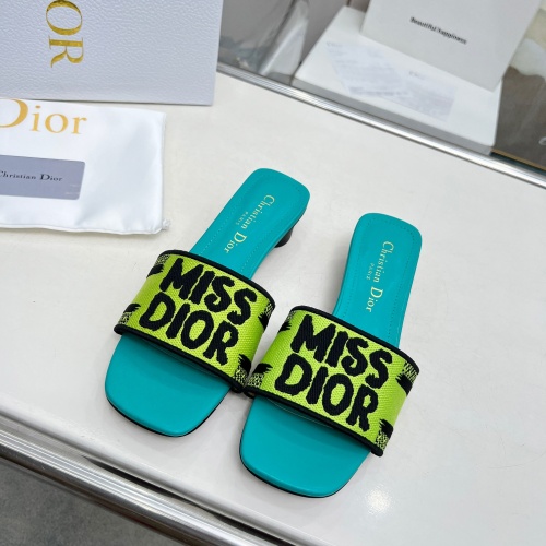 Cheap Christian Dior Slippers For Women #1236252 Replica Wholesale [$82.00 USD] [ITEM#1236252] on Replica Christian Dior Slippers