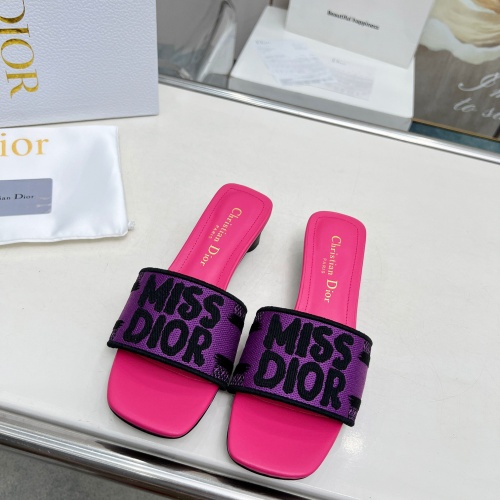 Cheap Christian Dior Slippers For Women #1236253 Replica Wholesale [$82.00 USD] [ITEM#1236253] on Replica Christian Dior Slippers