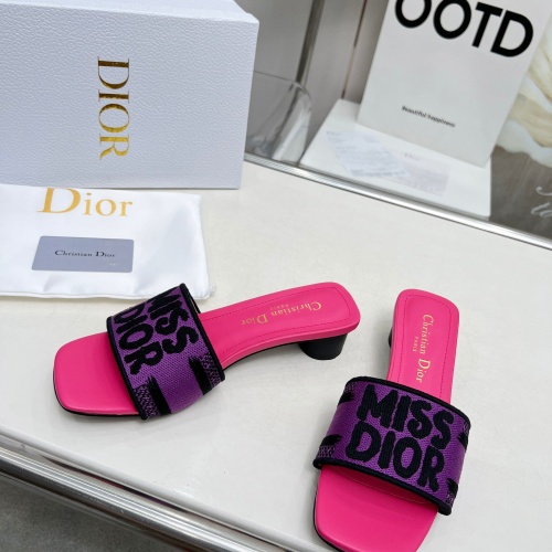 Cheap Christian Dior Slippers For Women #1236253 Replica Wholesale [$82.00 USD] [ITEM#1236253] on Replica Christian Dior Slippers